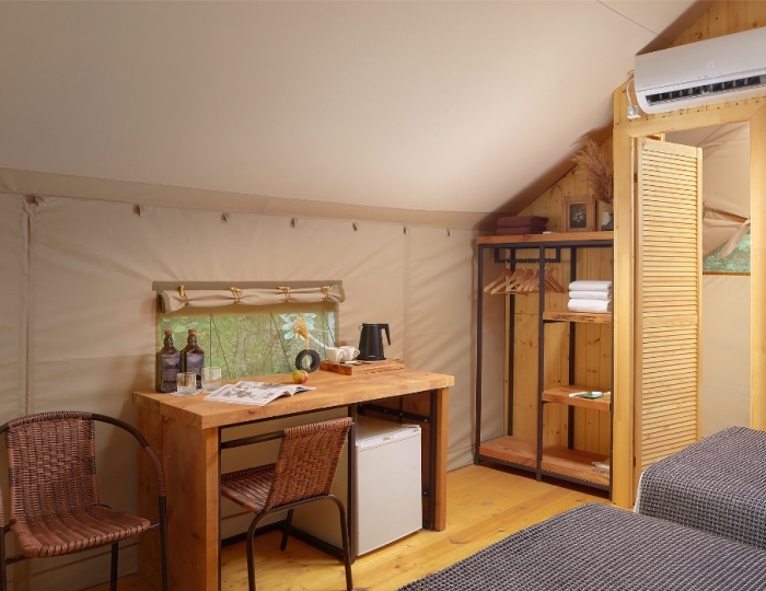 1-мест.(разм. в 2-мест.) тент - Глэмпинг Garuda Glamping Abkhazia / Гаруда Абхазия